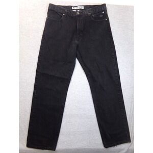 Harley Davidson Denim Jeans Mens Black Size 38x32‎ Straight Leg